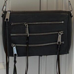 Rebecca Minkoff Dark Grey Three Zippered Bag